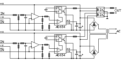 Принципиальная схема индивидуальной гальванической развязки каналов модуля LC-227