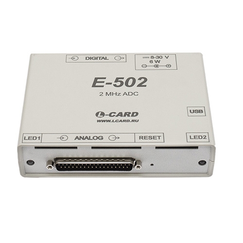 Л Кард | E-502. Модули АЦП/ЦАП/ТТЛ на USB 2.0 & Ethernet.