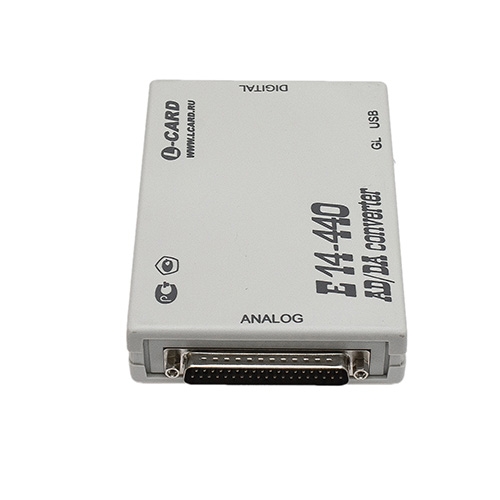 Л Кард | E14-440. Модули АЦП/ЦАП/ТТЛ на шину USB 1.1.
