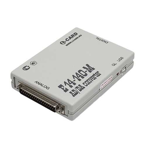 Л Кард | E14-140M. Модули АЦП/ЦАП/ТТЛ на USB 1.1.