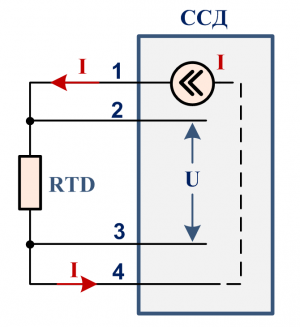 Датчик термометр сопротивления 4-проводный